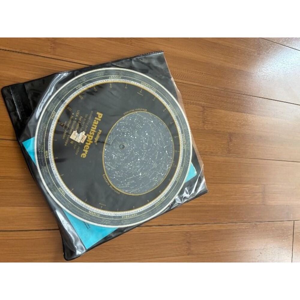 1982 Philip's Planisphere for Latitude 42° North covering the USA